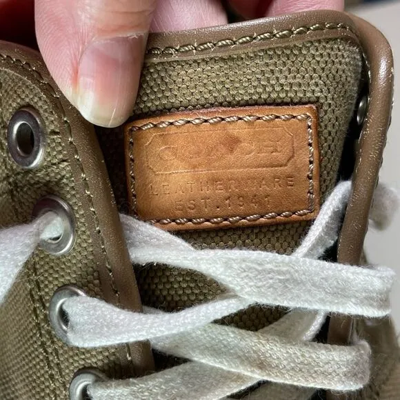 Coach canvas shoes
