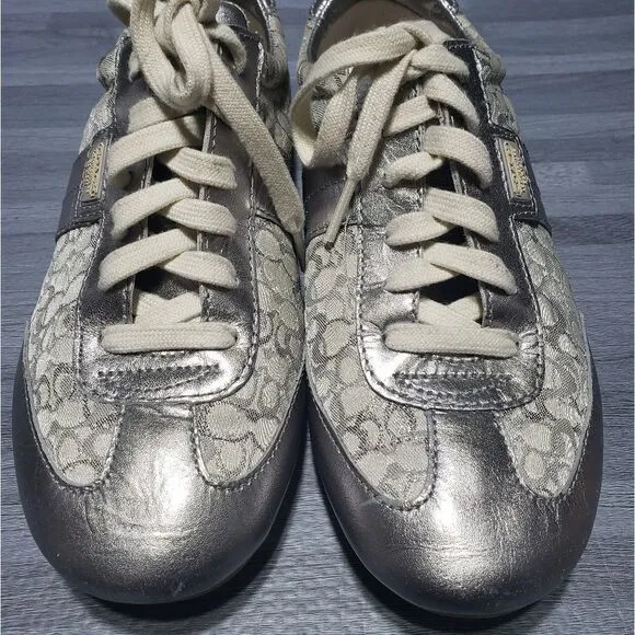 Coach Joss silver metallic women shoes