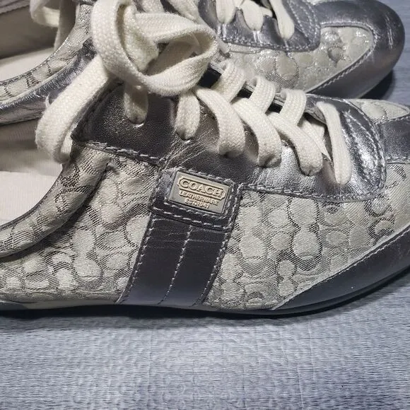 Coach Joss silver metallic women shoes