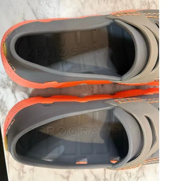 Cole Haan 4 Zer0 Grand AllDay Loafer Ironstone/Shocking Orange Men's Size 8/ 8.5