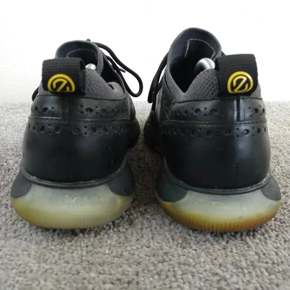 Cole Haan 4.zerogrand Mens Size 10.5 Shoes Oxford Wingtip Black Leather Sneakers