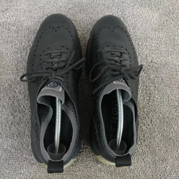 Cole Haan 4.zerogrand Mens Size 10.5 Shoes Oxford Wingtip Black Leather Sneakers