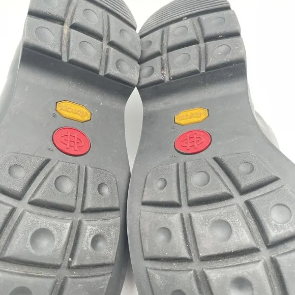 Cole Haan Black Leather Monk Strap Bicycle Toe Slip On with Vibram Soles Mens 12