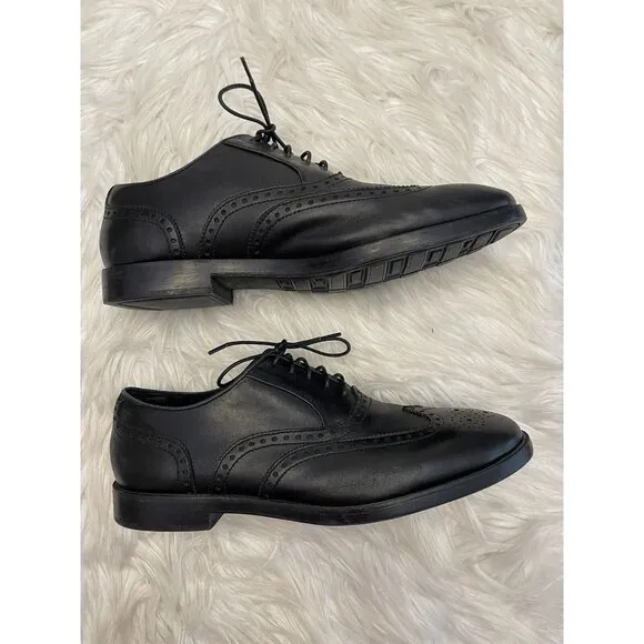 Cole‎ Haan Hamilton Grand Wingtip Oxford Double Black Comfort Shoe 11M C23751