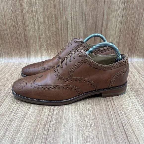 Cole Haan Mens 8 M Grand OS Cambridge Wingtip Oxford Leather Shoes C12915