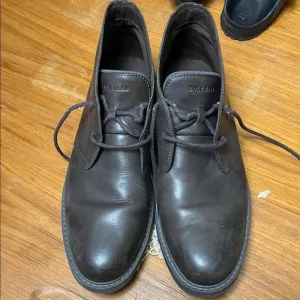 Cole Haan Men's Brown Leather Shoes Chukka 10.5