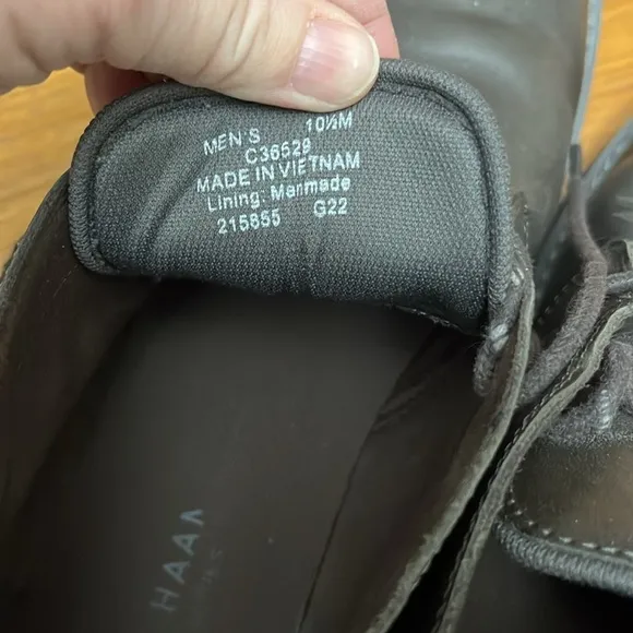 Cole Haan Men's Brown Leather Shoes Chukka 10.5