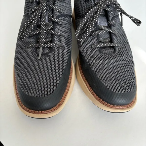 Cole Haan Men’s Zero Grand Atlantic Sneaker Black Gray lace up shoes size 10
