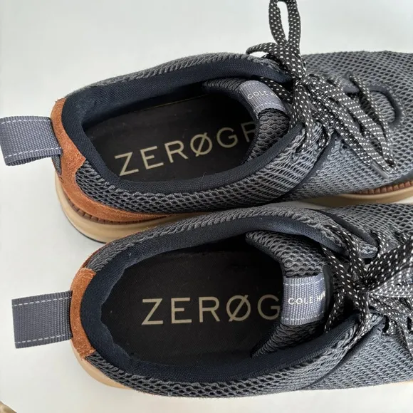 Cole Haan Men’s Zero Grand Atlantic Sneaker Black Gray lace up shoes size 10