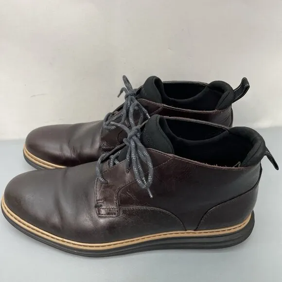 Cole Haan Original Grand Chukka Boots Waterproof Leather Brown Mens 8.5