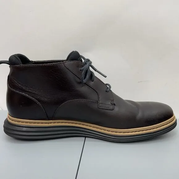 Cole Haan Original Grand Chukka Boots Waterproof Leather Brown Mens 8.5
