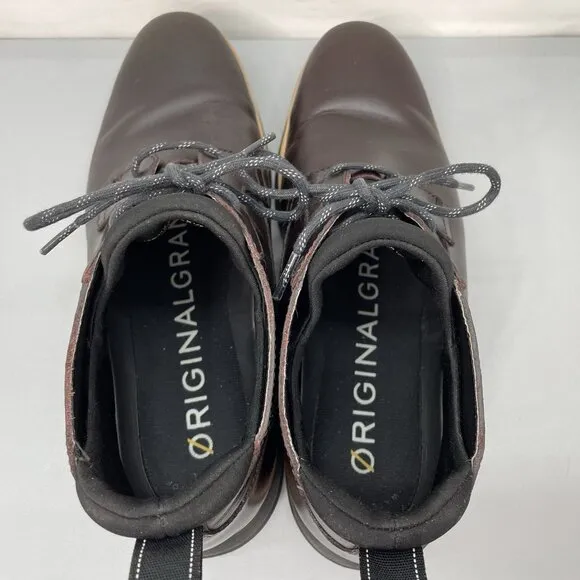 Cole Haan Original Grand Chukka Boots Waterproof Leather Brown Mens 8.5