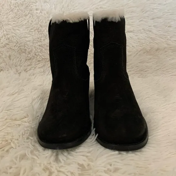 Cole Haan Shearling Leather Ankle Boots
