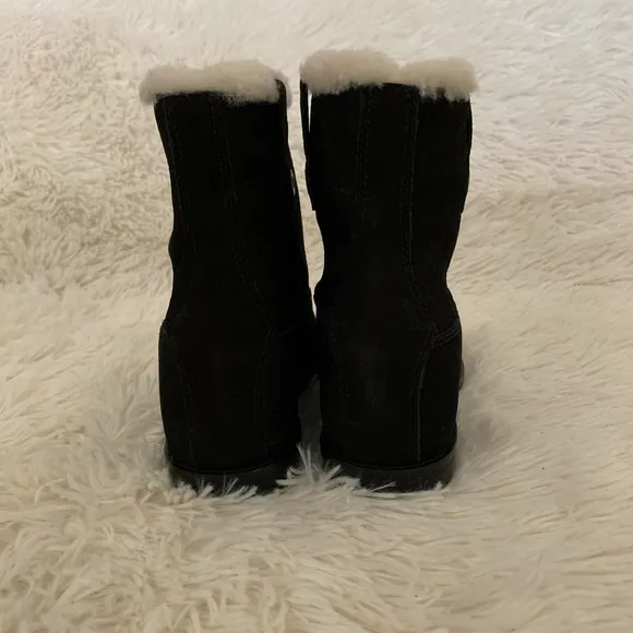 Cole Haan Shearling Leather Ankle Boots