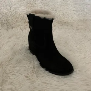 Cole Haan Shearling Leather Ankle Boots