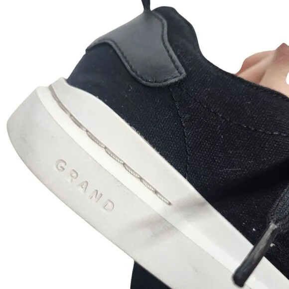 COLE HAAN Shoes Mens 8 Black GrandPro Rally Canvas Sneaker Grand 360 Cushioning