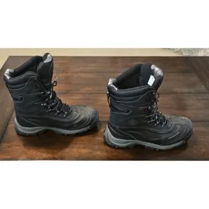 Columbia Boots Mens 11 Black Bugaboot Insulated Waterproof Omni-Heat Black