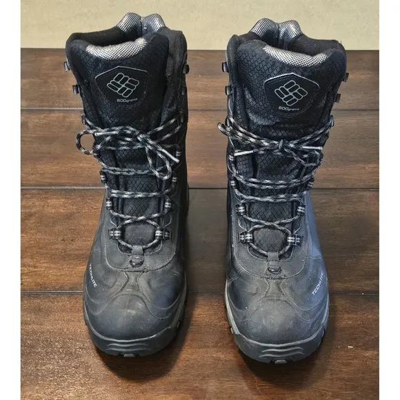 Columbia Boots Mens 11 Black Bugaboot Insulated Waterproof Omni-Heat Black