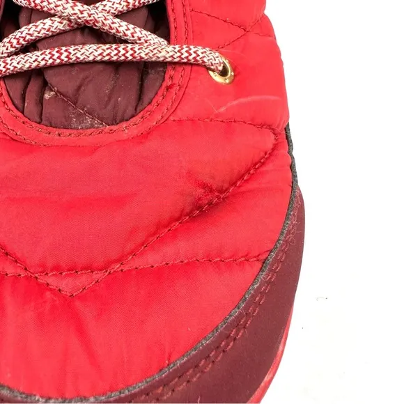 Columbia Heavenly Omni Heat Boots 12 Womens Red Waterproof Lace Up Bootie