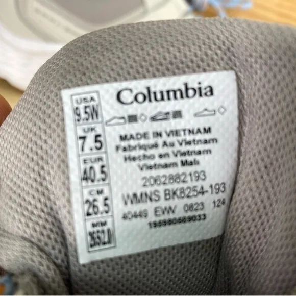 Columbia Novo Trail Shoes BL8254-193 Womens 9.5 US Lace Up Athletic Sneaker