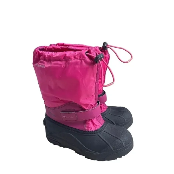 Columbia Powerbug Forty Waterproof Insulated Winter Snow Boots Girls Size 4