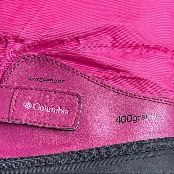 Columbia Powerbug Forty Waterproof Insulated Winter Snow Boots Girls Size 4