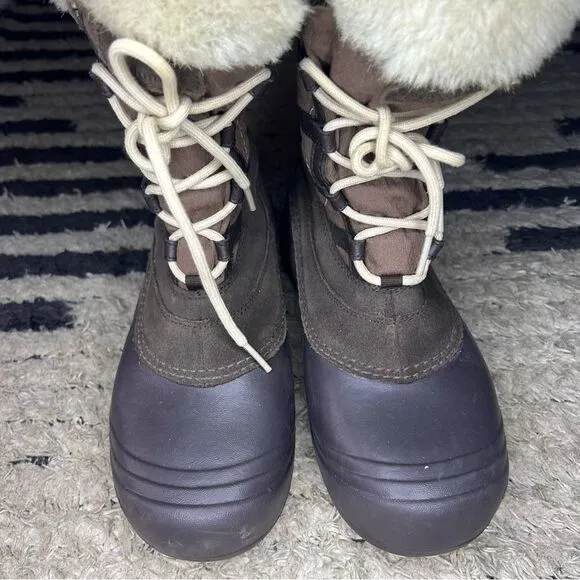 Columbia Sierra Summette brown insulated winter snow boots women’s shoe size 7