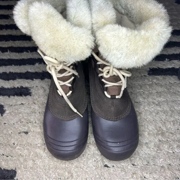 Columbia Sierra Summette brown insulated winter snow boots women’s shoe size 7