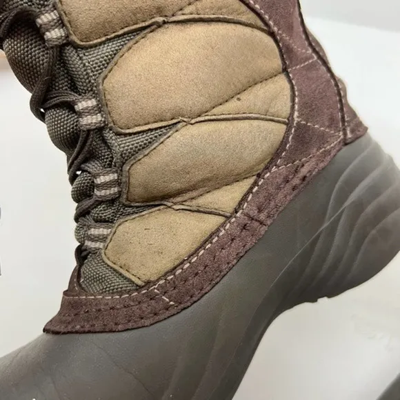 Columbia Sierra Summette Winter Snow Boots Brown waterproof warm women size 7