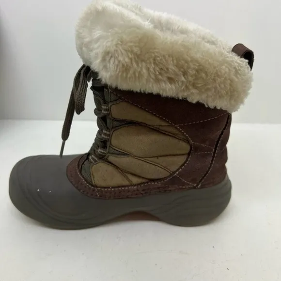 Columbia Sierra Summette Winter Snow Boots Brown waterproof warm women size 7