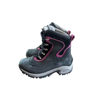 Columbia Snowboot 200g Insulated Waterproof Boots  Womens 9.5 Purple &amp; B…