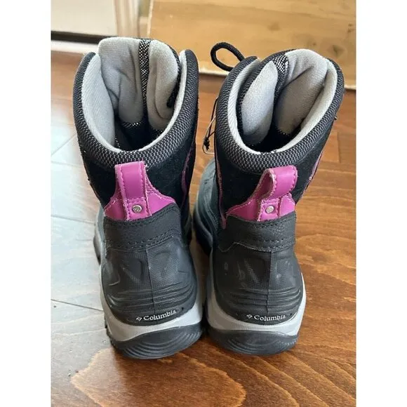 Columbia Snowboot 200g Insulated Waterproof Boots  Womens 9.5 Purple &amp; B…