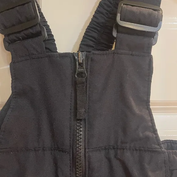 Columbia XCQ Youth Black Snow Ski Pants Bib Overalls Warm Insulated 4/5 Boy Girl
