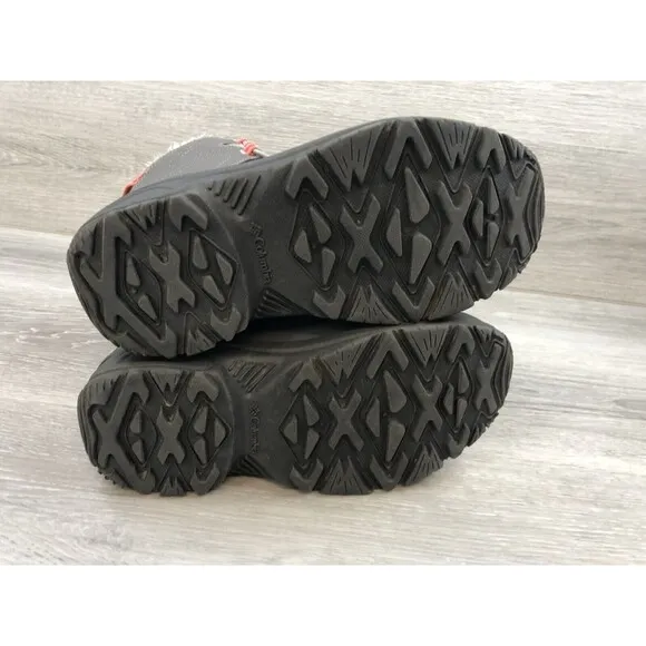 Columbia Youth Bugaboot III Gray Insulated Waterproof Winter Boots Size 6M