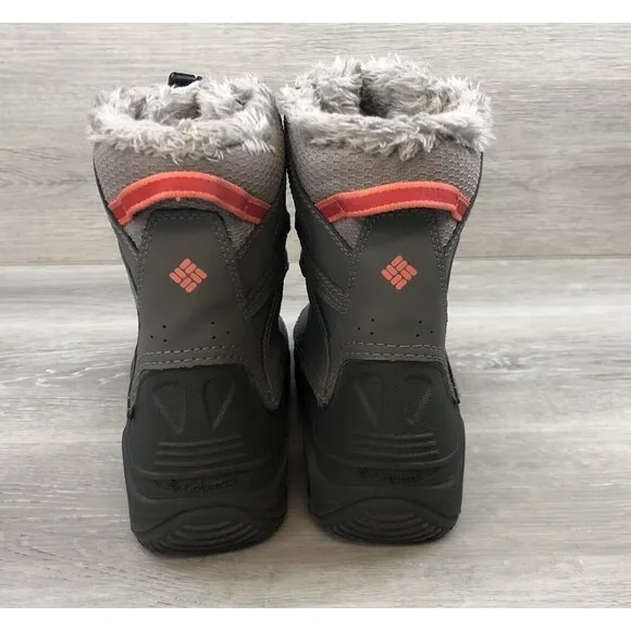 Columbia Youth Bugaboot III Gray Insulated Waterproof Winter Boots Size 6M