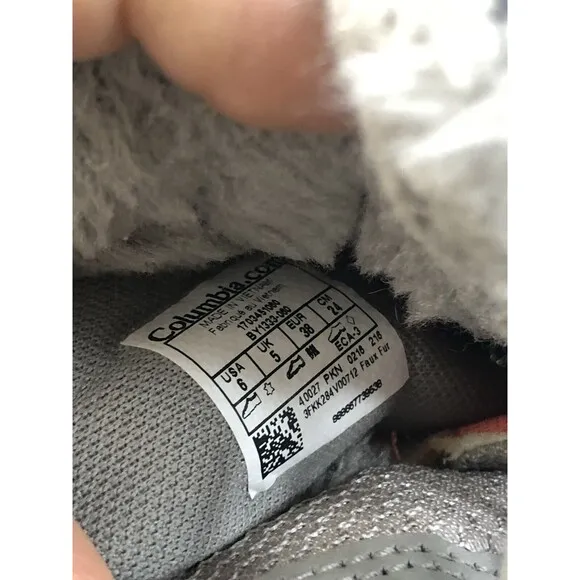 Columbia Youth Bugaboot III Gray Insulated Waterproof Winter Boots Size 6M
