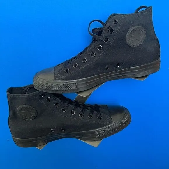 Converse All Star Chuck Taylor High Top Shoes Men's Size 10 Womens 12 Black