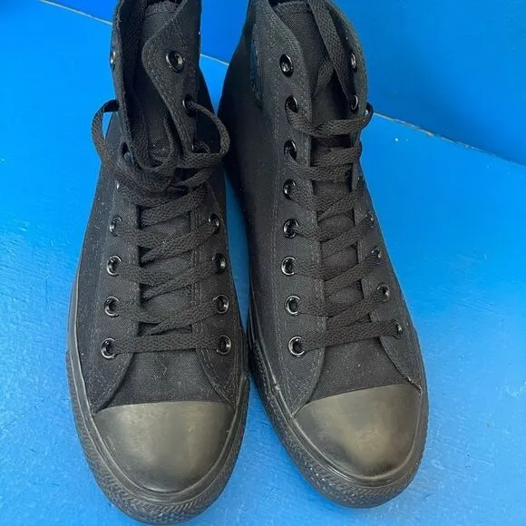 Converse All Star Chuck Taylor High Top Shoes Men's Size 10 Womens 12 Black