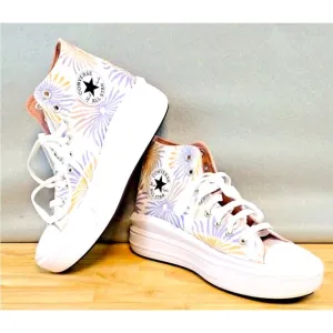 CONVERSE ALL STAR CTAS MOVE HI CANVAS FLORAL Shoes Women Size 9.5