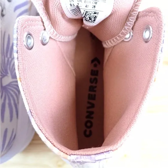 CONVERSE ALL STAR CTAS MOVE HI CANVAS FLORAL Shoes Women Size 9.5