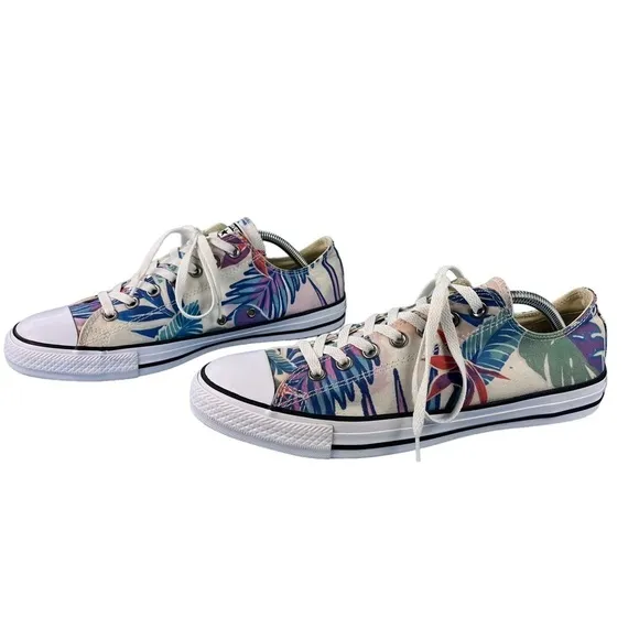Converse All Star Low Floral Hawaiian Print Size M10 W12‎