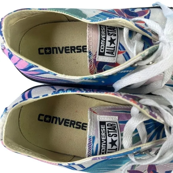 Converse All Star Low Floral Hawaiian Print Size M10 W12‎