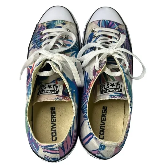 Converse All Star Low Floral Hawaiian Print Size M10 W12‎