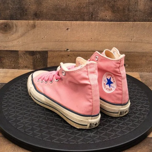 CONVERSE ALL STAR MADE IN USA DEADSTOCK 1980’S VINTAGE WOMENS SHOES PINK SZ 6