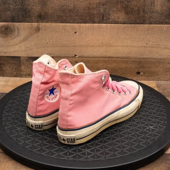 CONVERSE ALL STAR MADE IN USA DEADSTOCK 1980’S VINTAGE WOMENS SHOES PINK SZ 6