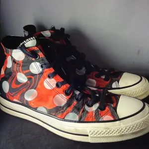 Converse All Star Mens Shoes Sneakers Polka Dot Suminagashi Pack Black 9 RARE