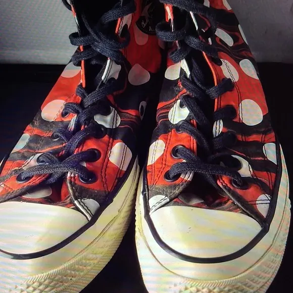 Converse All Star Mens Shoes Sneakers Polka Dot Suminagashi Pack Black 9 RARE