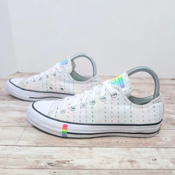 Converse All Star Rainbow Lightening Bolt Special Edition Unisex Women's Size 7