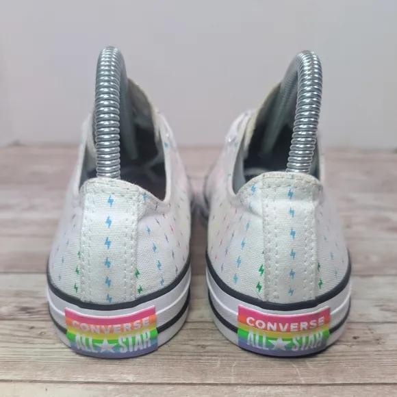 Converse All Star Rainbow Lightening Bolt Special Edition Unisex Women's Size 7