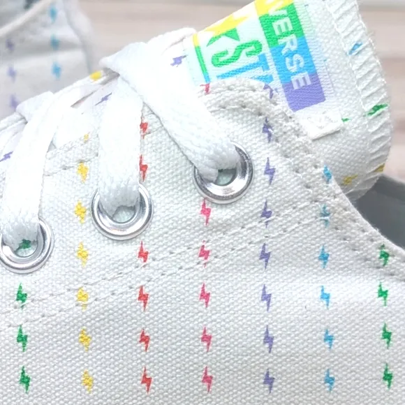Converse All Star Rainbow Lightening Bolt Special Edition Unisex Women's Size 7